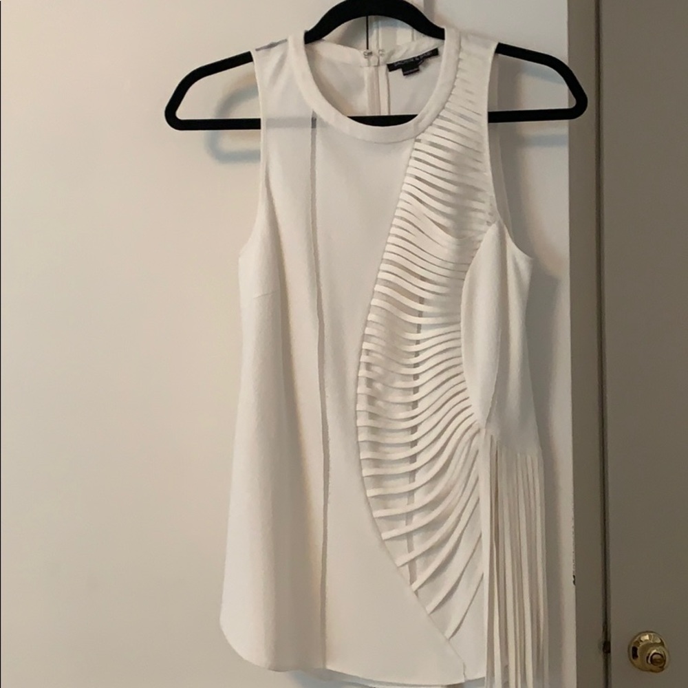 trendy top with fringe